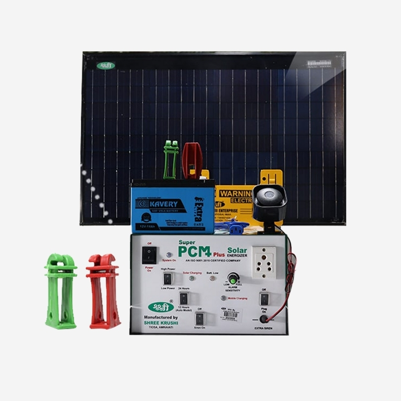 PCM PLUS Solar Zatka Machine  With Battery Combo Pack